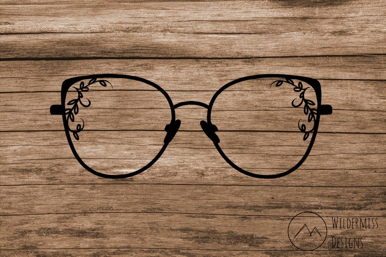 Eye Glasses Frames Vinyl Decal Sticker Laptop Decal Car Etsy