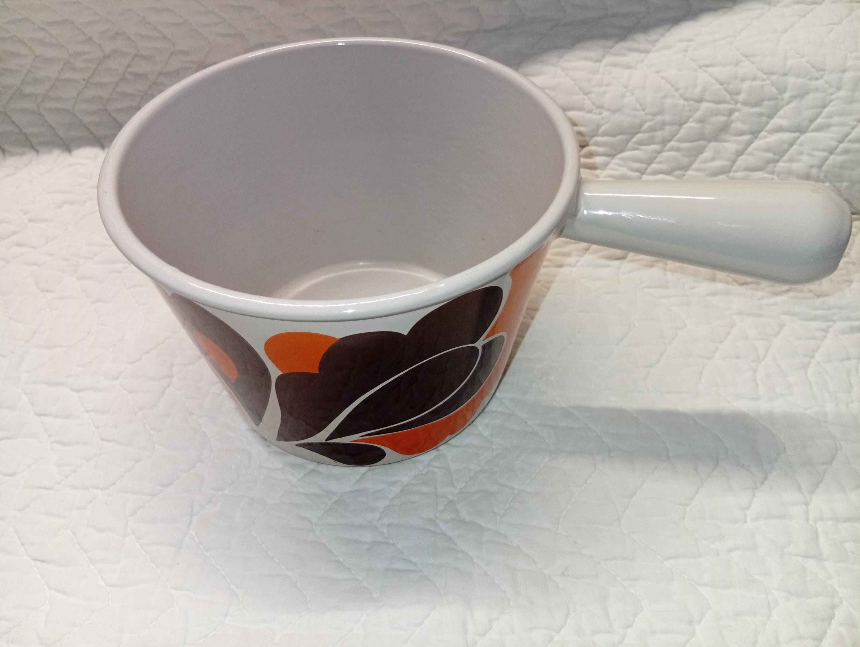 POÊLON À FONDUE Fonte Émaillée Le Creuset « Tulipe » TBE EUR 20,00