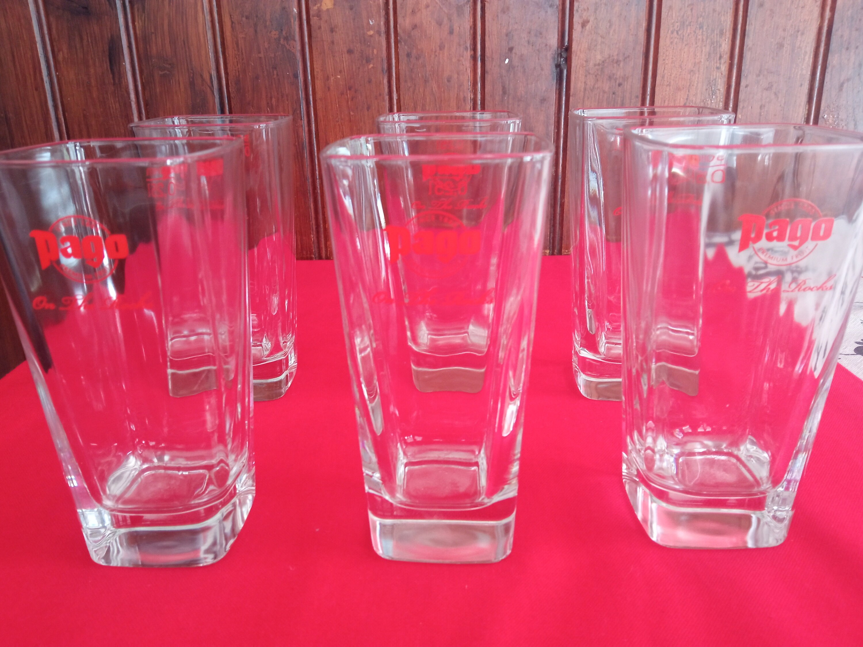 Lot de 6 Verres Pago On The Rock