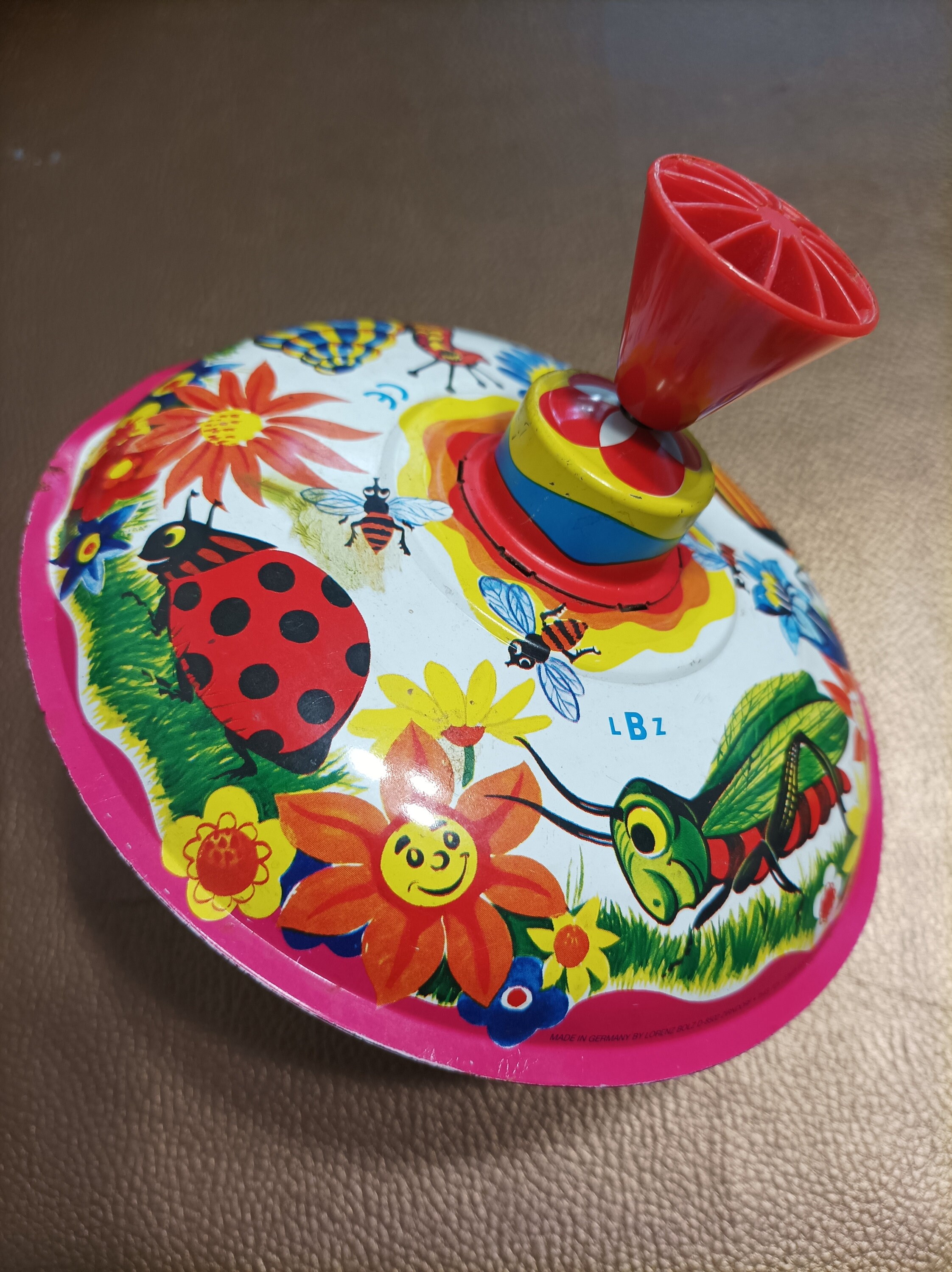 Toupie Ancienne LBZ - Jouet Vintage En Tôle, Occasion