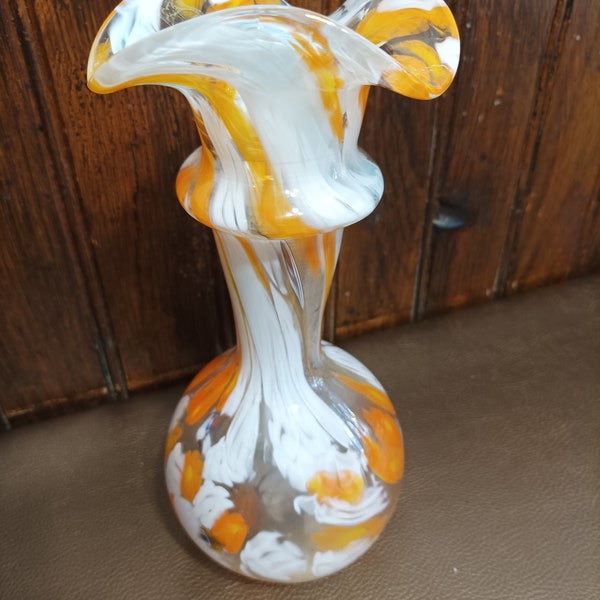 Vase verre soufflé Vintage