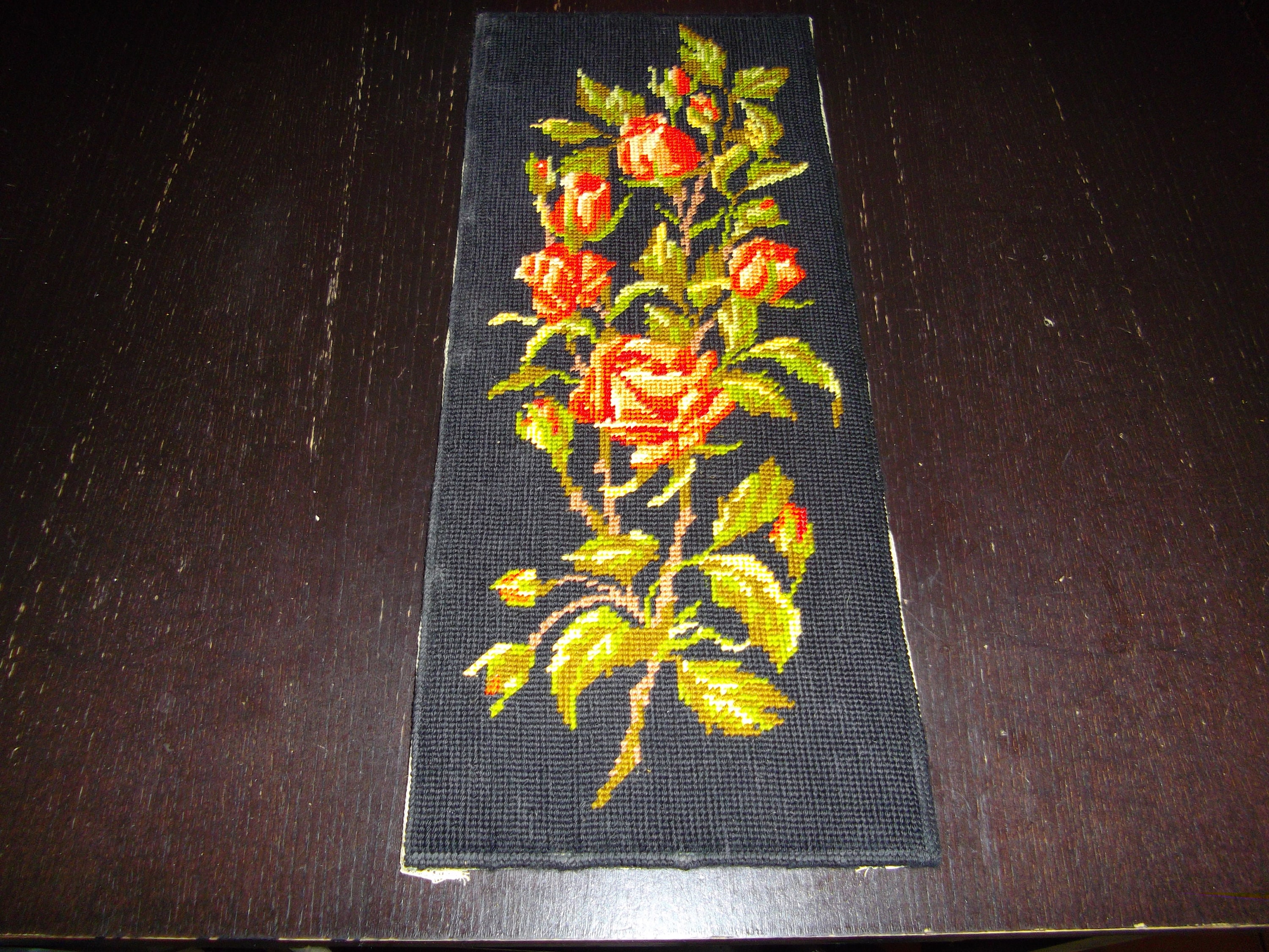 Tableau Canevas Vintage Motif Roses