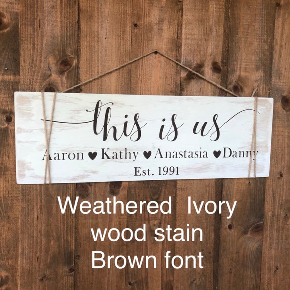 This Is Us Quote Wood Sign Unique Family Gift Idea Family Etsy
