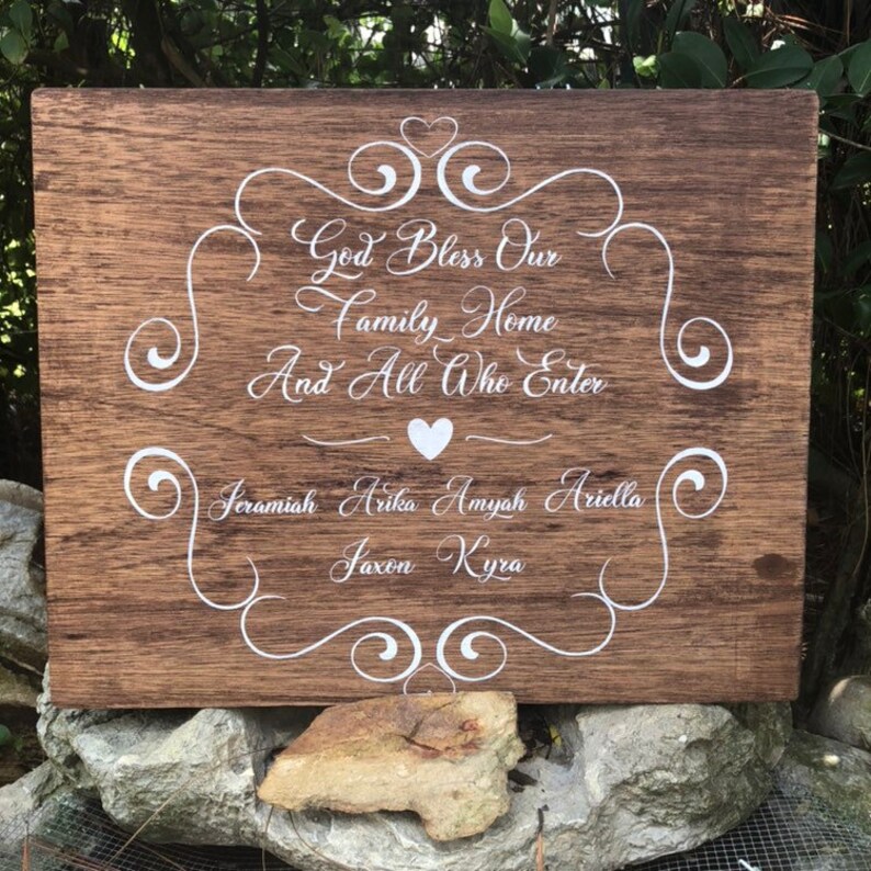 Personalized Wooden Sign Custom Wood Sign Wedding Gift Etsy