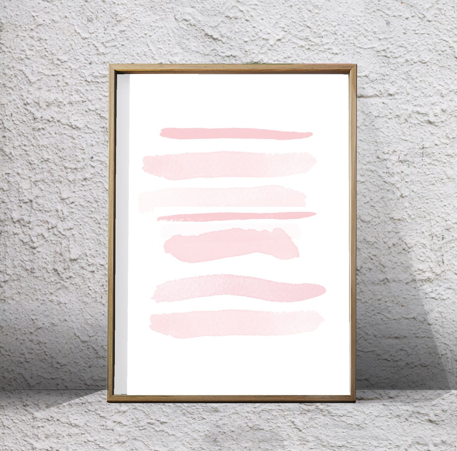 Abstract Watercolor Painting Pink Stripes Print Wall art Minimalist art Nursery Print Minimalist art Minimal Painting Scandinavian art