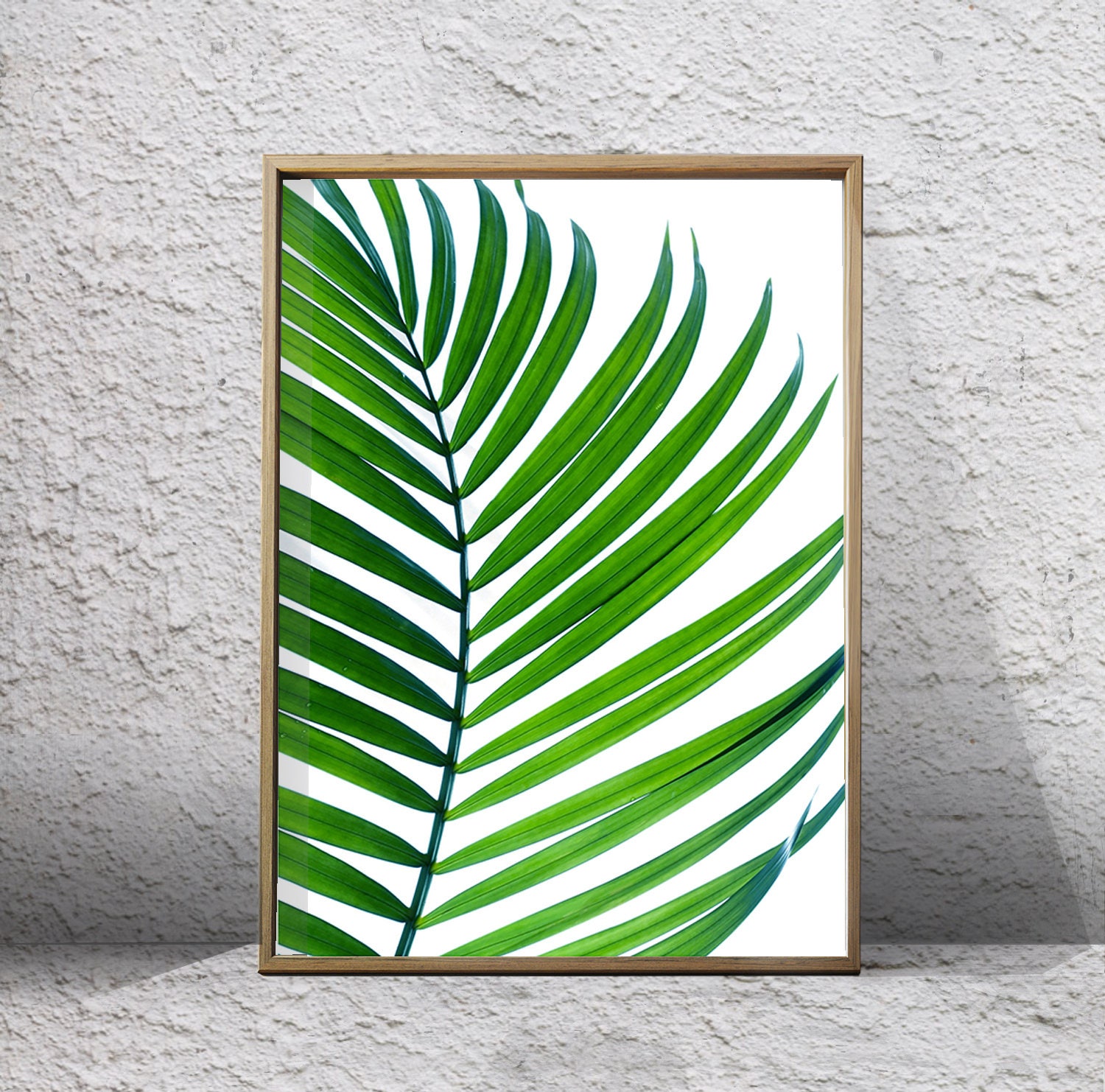 Botanical Prints Set Leaf Wall Art Tropical Leaves Green Wall Etsy