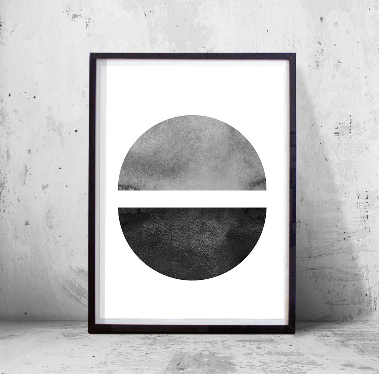 Black and White Wall Art, Geometric Prints Set, Abstract Printable Art ...