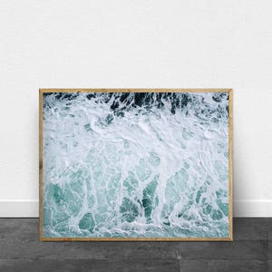 Sea Foam Waves Art Print Ocean Ar Water Minimalist Poster - Etsy