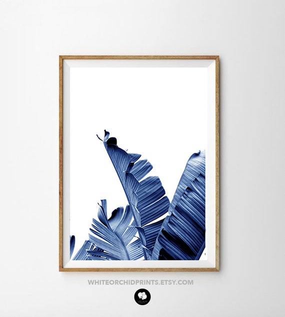 Blue Leaf Prints Set of 3, Navy Art Prints, Tropical Decor, Nordic Prints  Set, Minimalist Art, Palm Leaf, Monstera Leaf, Boho Home Decor - Etsy