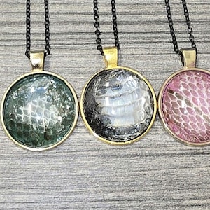 Snake skin pendant