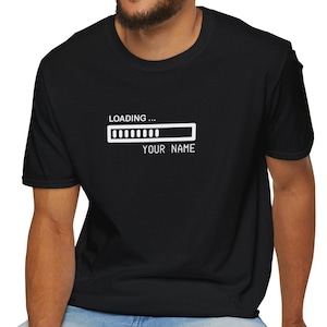 Gepersonaliseerde retro gamer-T-shirt: verjaardagscadeau voor geeky
