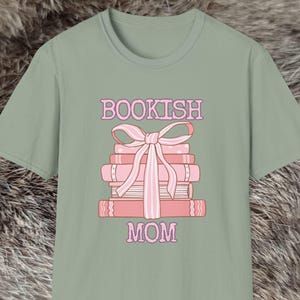 Bookish Mom Unisex Softstyle T-Shirt - Perfect Gift for Moms, Book Lovers, Mother&#39;s Day, Reading Enthusiasts, Literary Appreciation