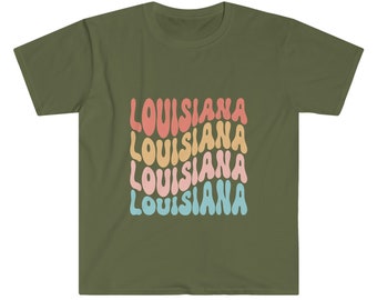 Louisiana Unisex Softstyle T-Shirt, S M L XL 2X 3X