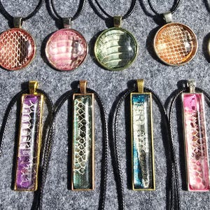 Snake skin pendant