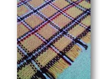 Padrão de manta xadrez afegã de crochê, manta xadrez (PDF digital)