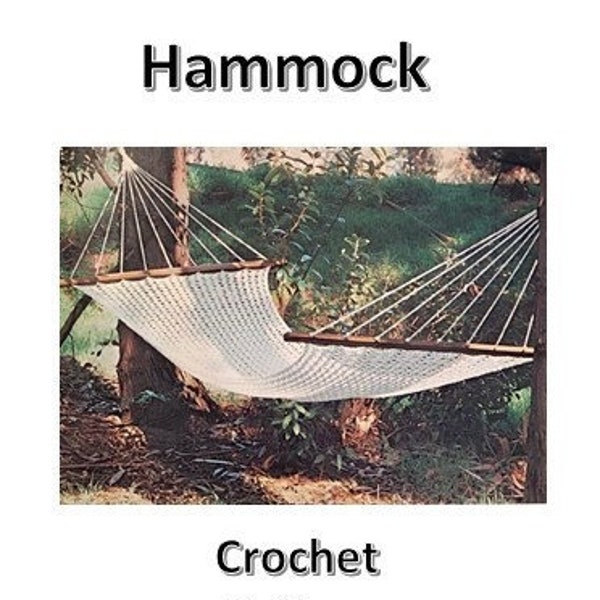 Hammock Crochet Pattern Summer Camping Hanging Hammock Handmade Bohemial rest place woods Calming Peaceful Sleep Outdoor Home Decor pdf