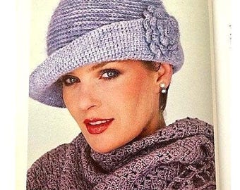 Crochet Cloche Hat PATTERN, Vintage Flower Flapper Style (PDF Download)
