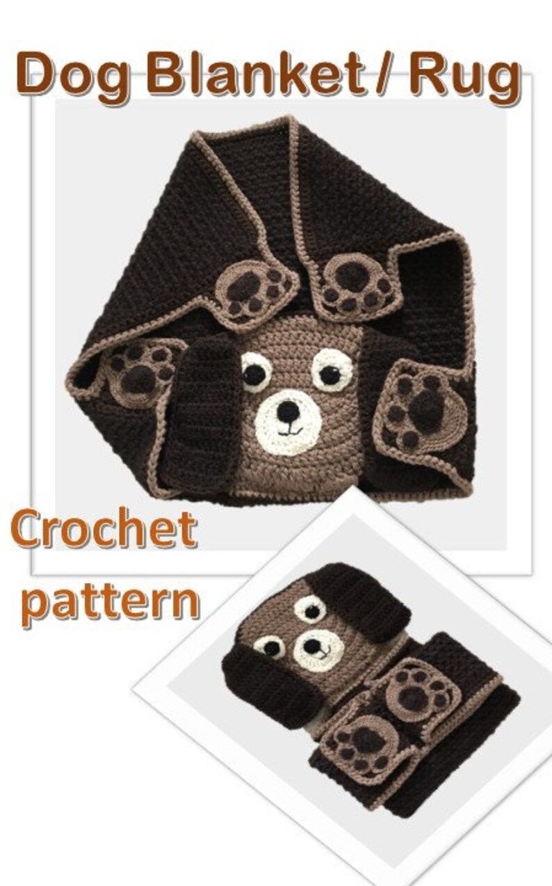 Crochet Dog Rug PATTERN Blanket Afghan Throw Baby Boy Baby Etsy Canada