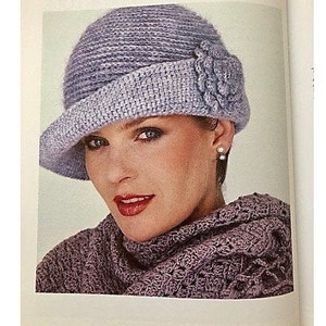 Bonnet au crochet avec motif de cloche de fleurs Bonnet au Crochet chapeaux couvre-chef chapeau à clapet vintage chapeaux au Crochet chapeau d'hiver Pdf téléchargement d'impressions numériques