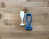 184. Wine Glass Cookie Cutter, Fondant Cutters, 3D Printed