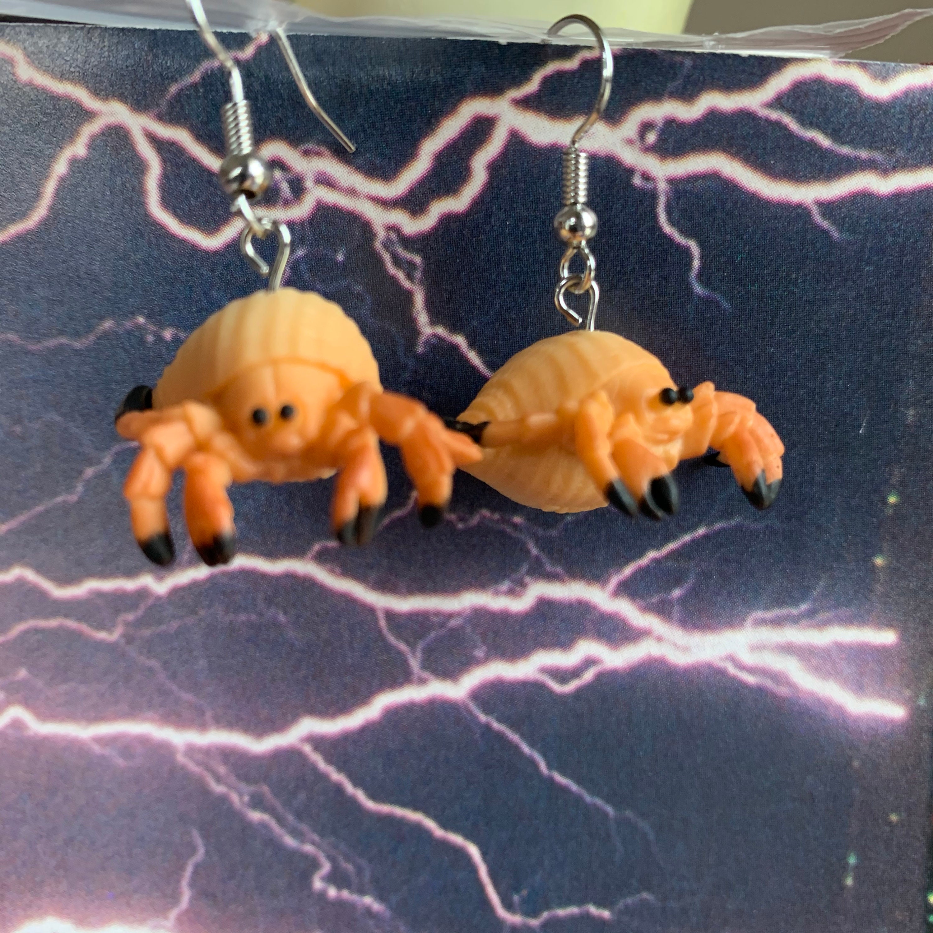 Hermit Crab Earrings Etsy