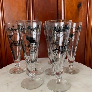 Mid Century Pilsner Glasses