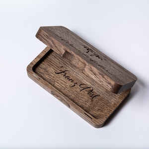Custom bespoke Wooden Money Gift Box, Wedding or Birthday Gift, Jewelry storage box, Custom wooden box, Personalized Tip box for restaurant