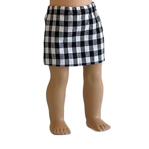 18 inch doll clothes - 18 inch flannel  skirt -