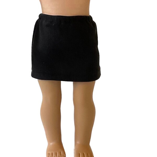 18 inch doll clothes - 18 inch knit skirt -  - 18 inch doll skirt -  black skirt