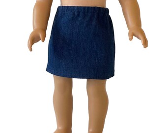 45 cm Puppenkleidung - 45 cm Jeansrock - 45 cm Puppenrock