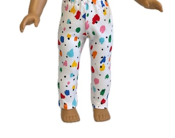 Vêtements de poupée de 18 pouces - Leggings de poupée de 18 pouces - Leggings imprimés