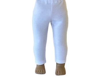 18 Zoll Puppenkleidung - 18 Zoll Puppenleggings - weiße Puppenleggings
