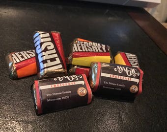 Peel & Stick - Labels Ready to Use on Hershey's Miniatures