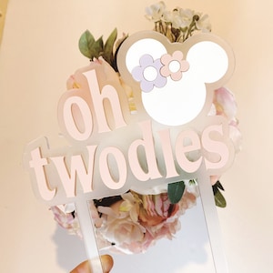Oh TWOdles Cake Topper | Minnie Mouse Cake Topper | Oh Toodles Birthday | Minnie Mouse Birthday