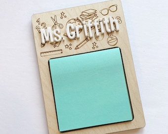 Teacher Gift 2025 | Note Pad Holder | Teacher Notes | Sticky Note Holder