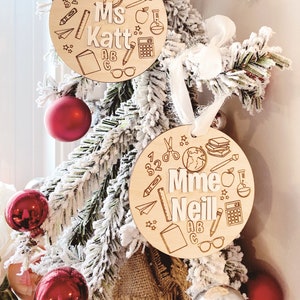 2025 Weihnachtsverzierung - Lehrer-Ornament | Benutzerdefinierte Weihnachtsverzierung | Lehrer Geschenk