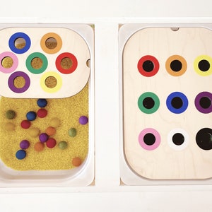 Colour Sorting TROFAST Lid Insert | Flisat Insert | Sensory Table Insert | Sensory Table Lid
