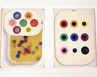 Colour Sorting TROFAST Lid Insert | Flisat Insert | Sensory Table Insert | Sensory Table Lid