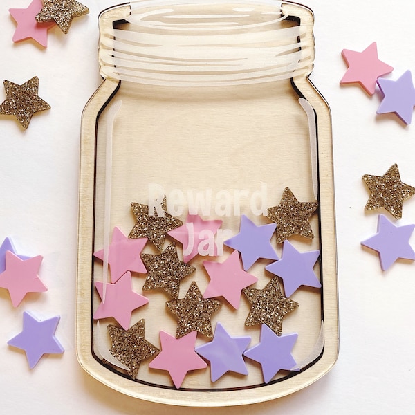 Reward Jar | Star Reward Jar | Chore Jar | Kids Reward Jar | Kindness Jar