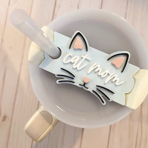 Placa de identificación para vaso de gato / Placa de identificación H2.0 / Adorno personalizado para vaso