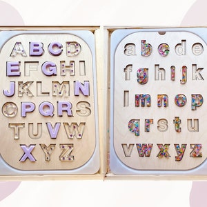 Large TROFAST Lid Insert (Insert ONLY) | Sensory Table Lid | Alphabet Sensory Table Puzzle