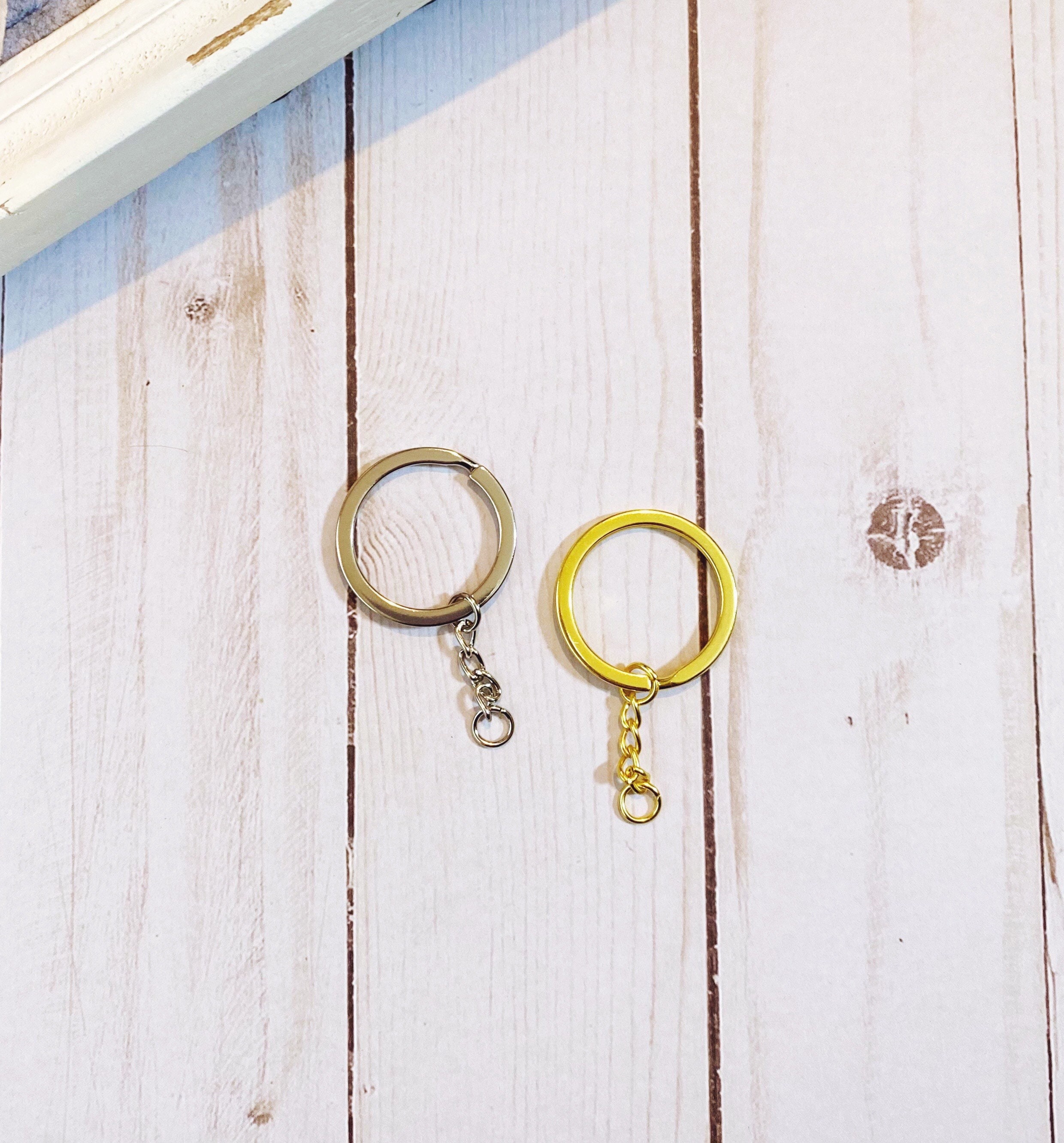 Long Key Ring Custom Logo Keychain | Key Ring - Etsy