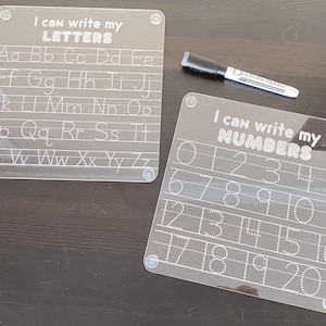 I can write my Letters Tracing Board | I can write my Number Tracing Board