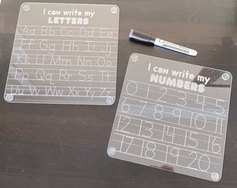 I can write my Letters Tracing Board | I can write my Number Tracing Board