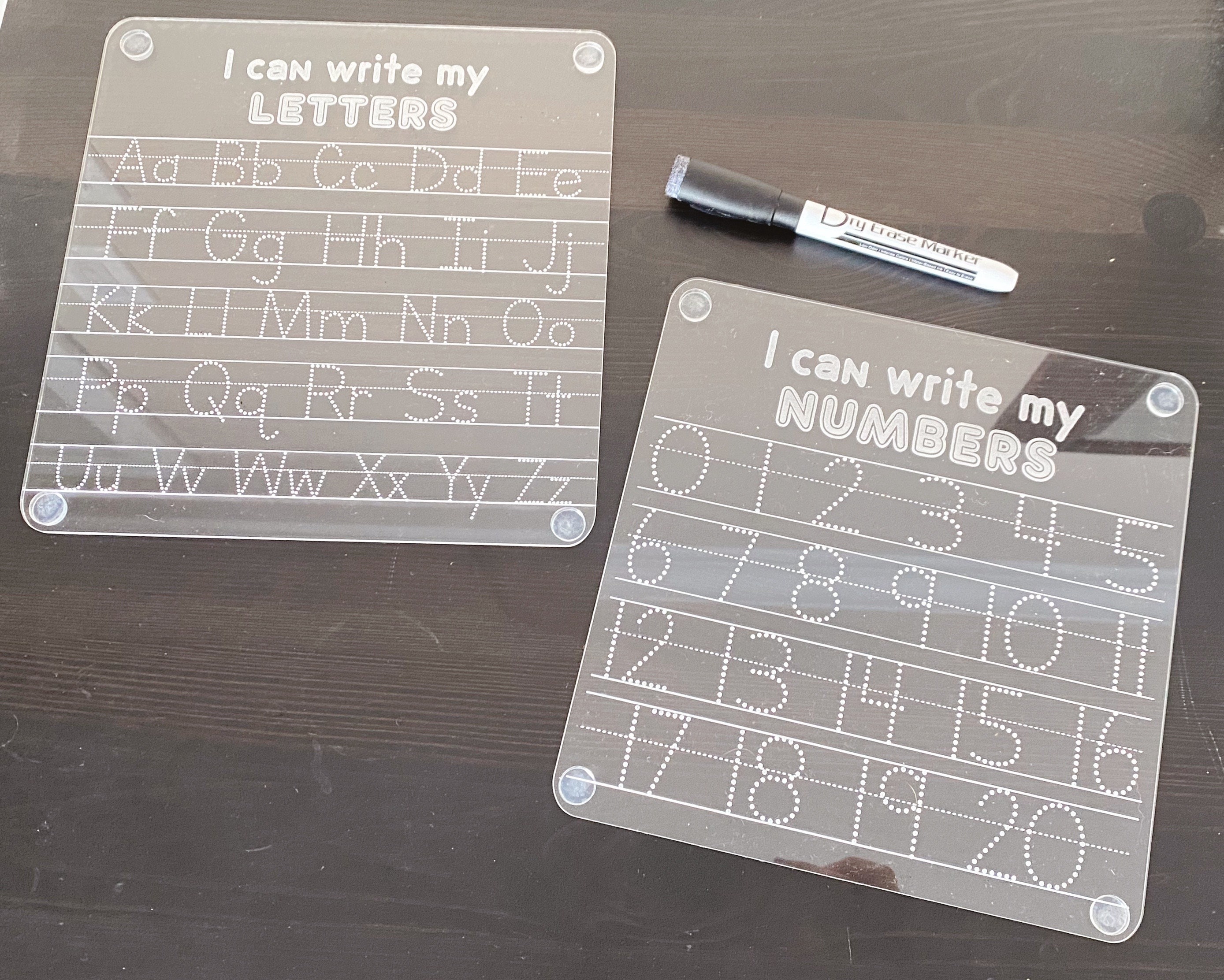 Write The Alphabet Tracing Board Acrylic Dry Erase For Learning