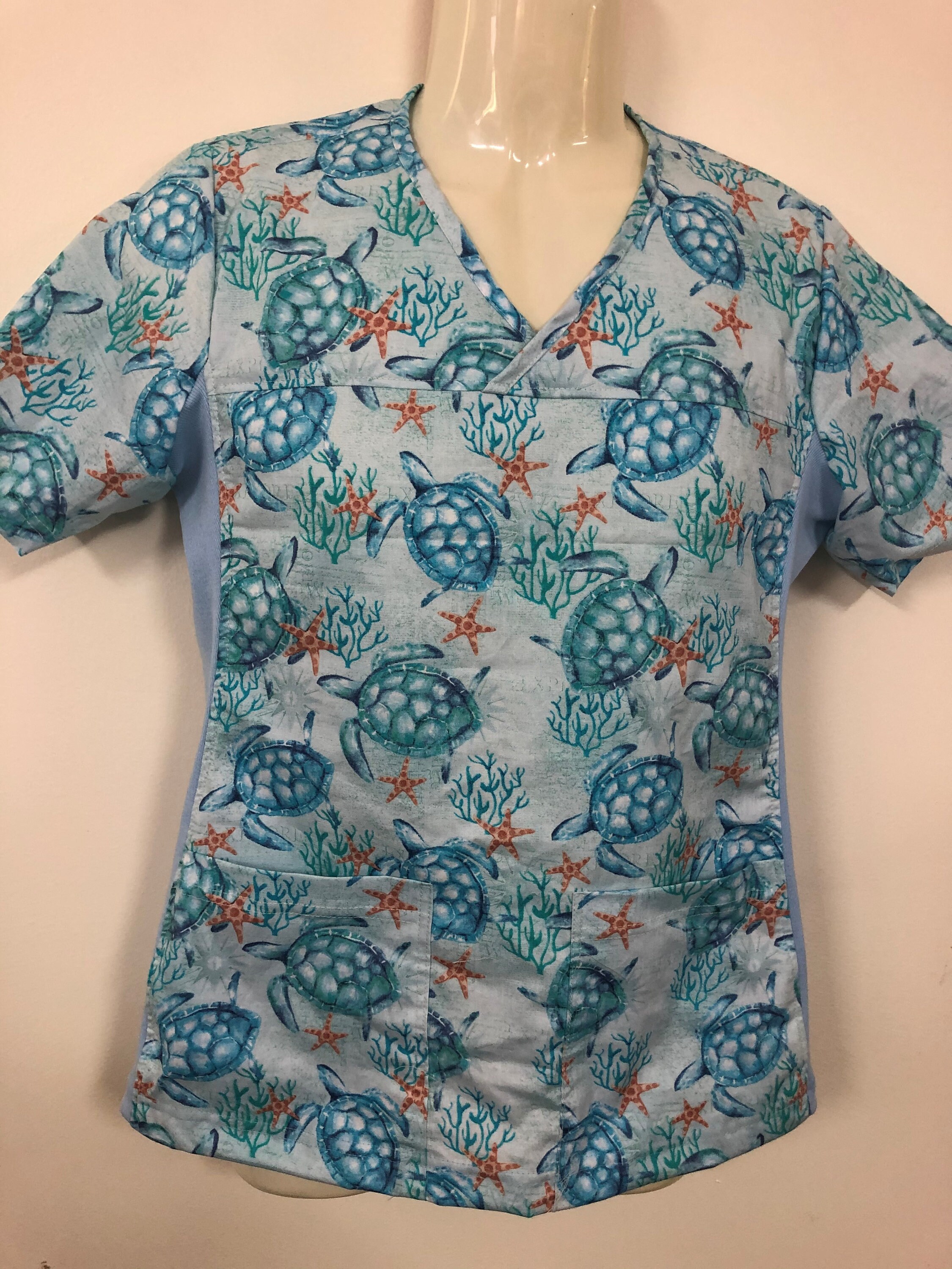 Turtle scrub top discount