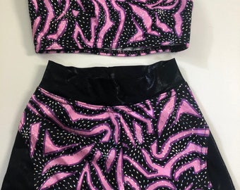 Girls Crop Top Set Size 6,8,10,12