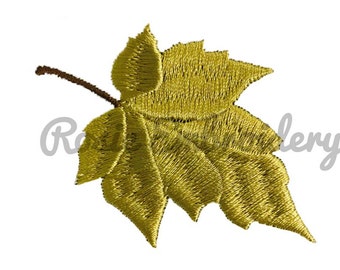 Leaf Machine Embroidery Design Instant Download Digital Pattern - Autumn Fall Harvest Thanksgiving -  RE32