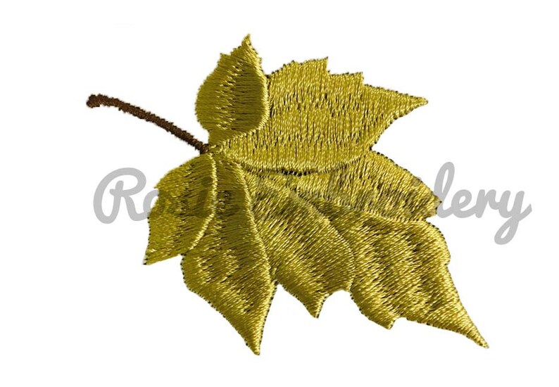 Leaf Machine Embroidery Design Instant Download Digital Pattern Autumn Fall Harvest Thanksgiving RE32 image 1