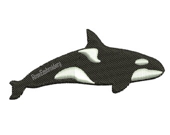 Orca Whale Machine Embroidery Design - Etsy